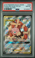 Mega Lopunny & Jigglypuff Tag Team GX (Alternate Art) - 226/236 - Full Art Ultra Rare - PSA 8